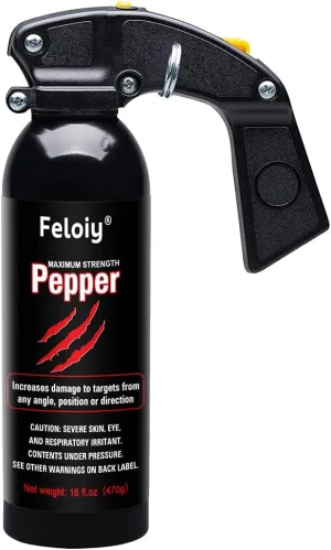 Feloiy Pepper Spray, Home and Outdoor Defense, with Safety Clip, Easy to Use, Simple Operation - Perfect for Hiking, Camping and Other Outdoor Activities