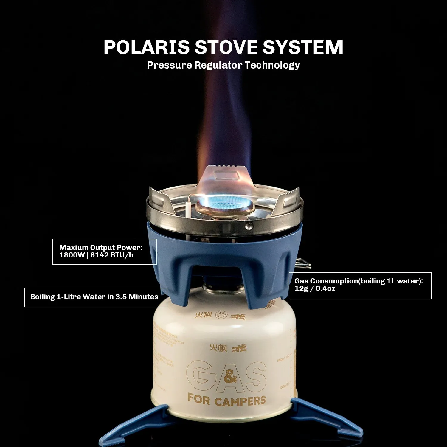 FIRE-MAPLE Polaris X5 Cooking System – Portable & Efficient Camp Stove