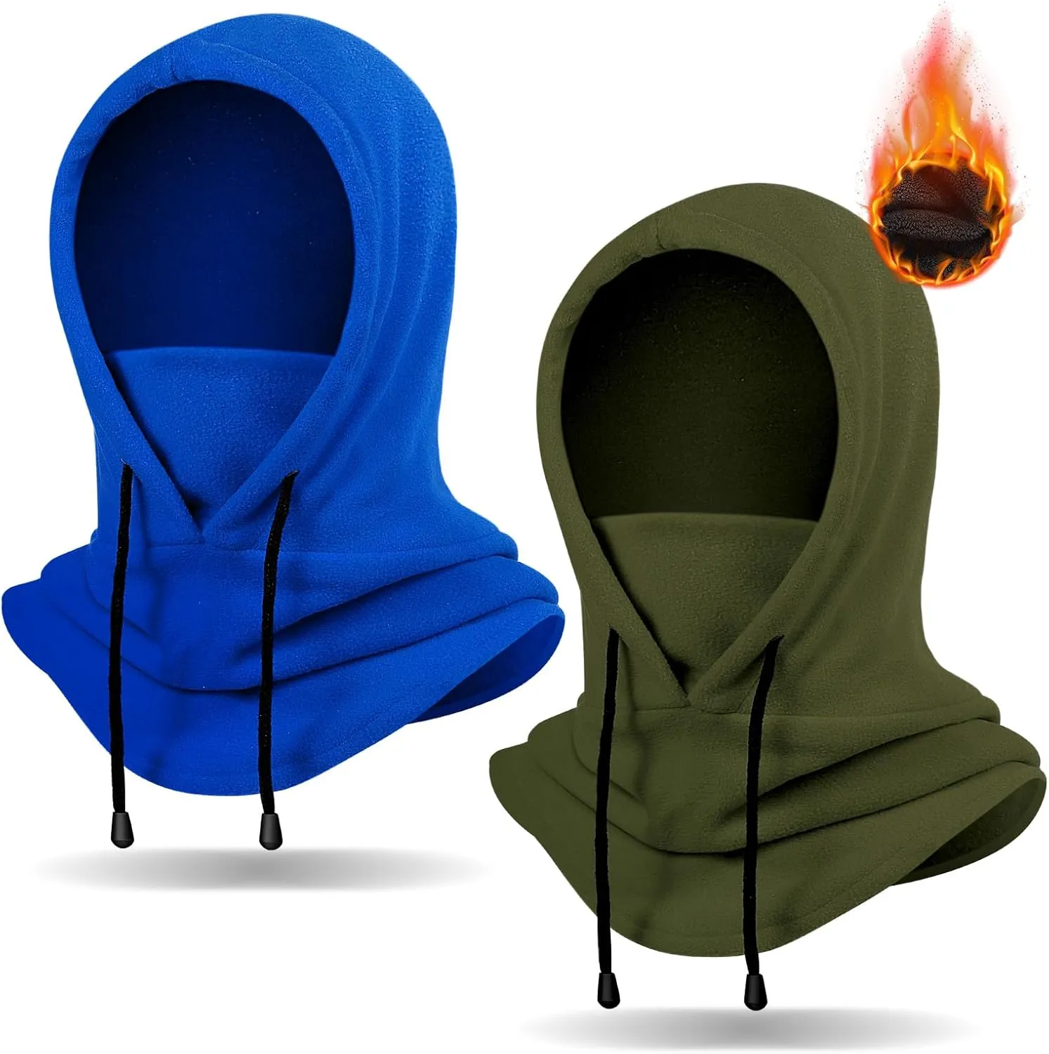 Fivali Winter Balaclava Ski Mask: Fleece Hood Hat Balaclava Face Mask Men Women Warm Face Cover for Cold Weather Gear