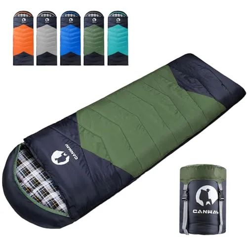 Flannel Sleeping Bag for Adults/Kids Sleeping Bag for Camping