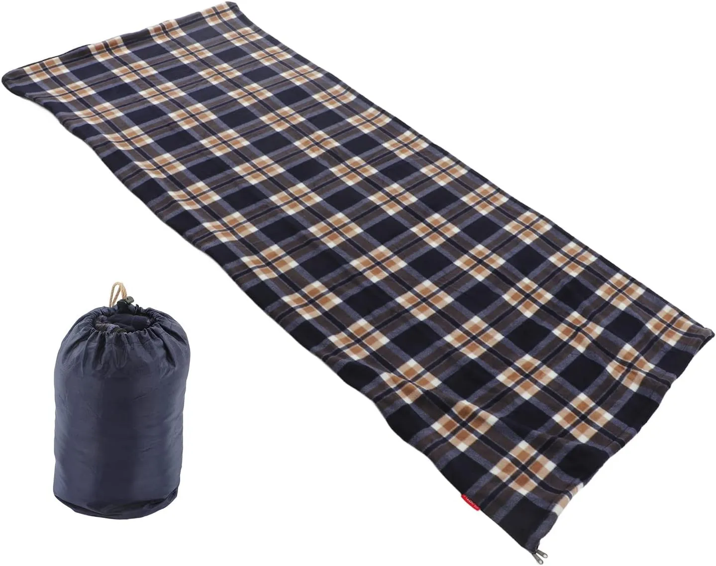 Fleece Sleeping Bag for Camping & Outdoor Use Lightweight, Warm, SkinFriendly with TwoWay Zipper for Hiking, Business Trips, and Travel
