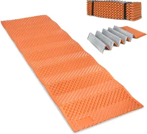 Foam Sleeping Pad for Camping Lightweight Outdoor Folding Mat Closed Cell Foam Pad Portable Waterproof Sleeping Mat for Hiking Backpacking Aluminum XPE Camping Accessories 0 