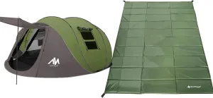 Foam Sleeping Pad   Pop Up Tent, Large Mat for 6 Person Camping Tent