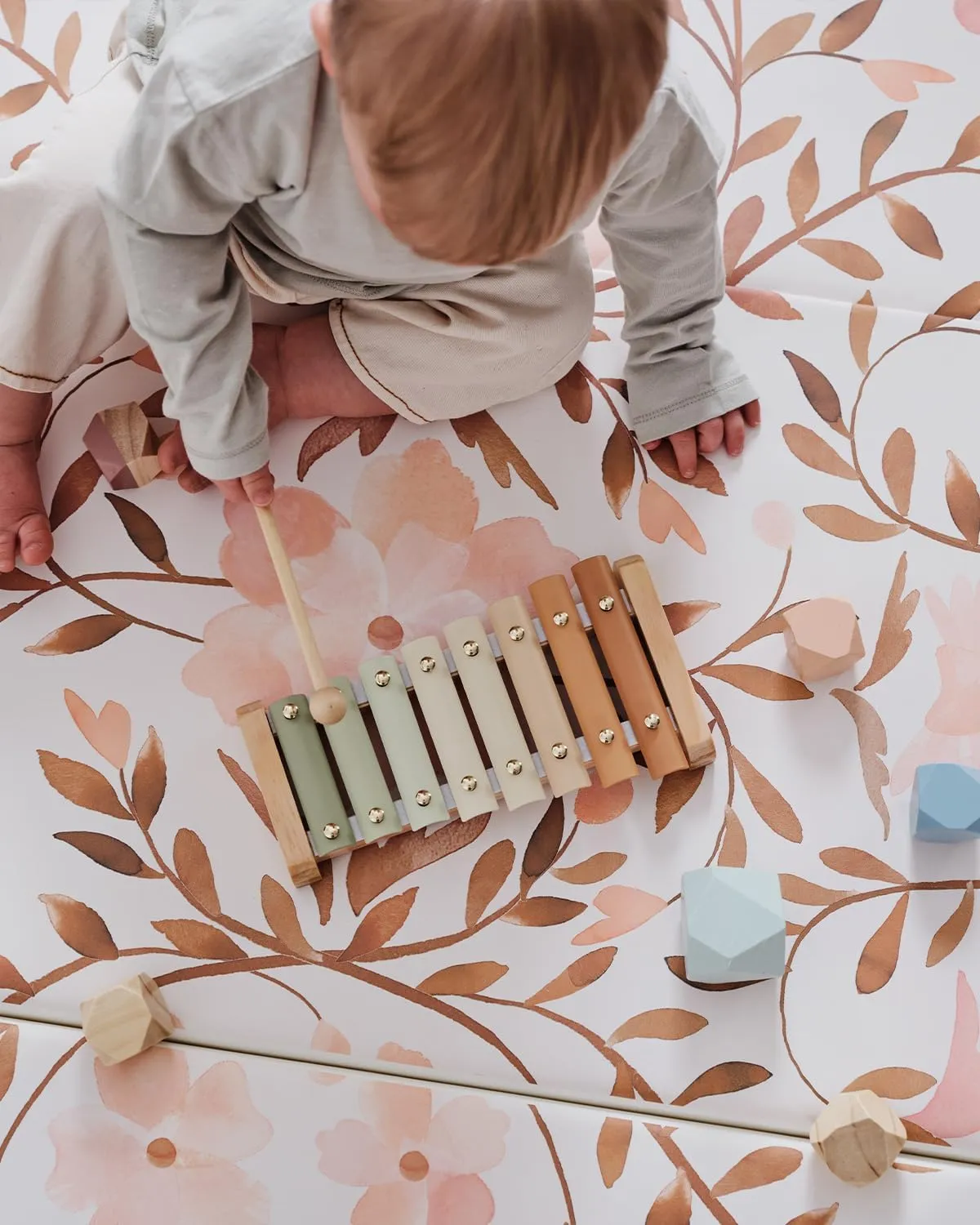 Foldable Baby Tumbling Mat – Padded Baby Play Mat for Floor | Memory Foam Play Mat for Baby | Foldable Kids Play Mat | Durable, Stylish, and Cushioned Design