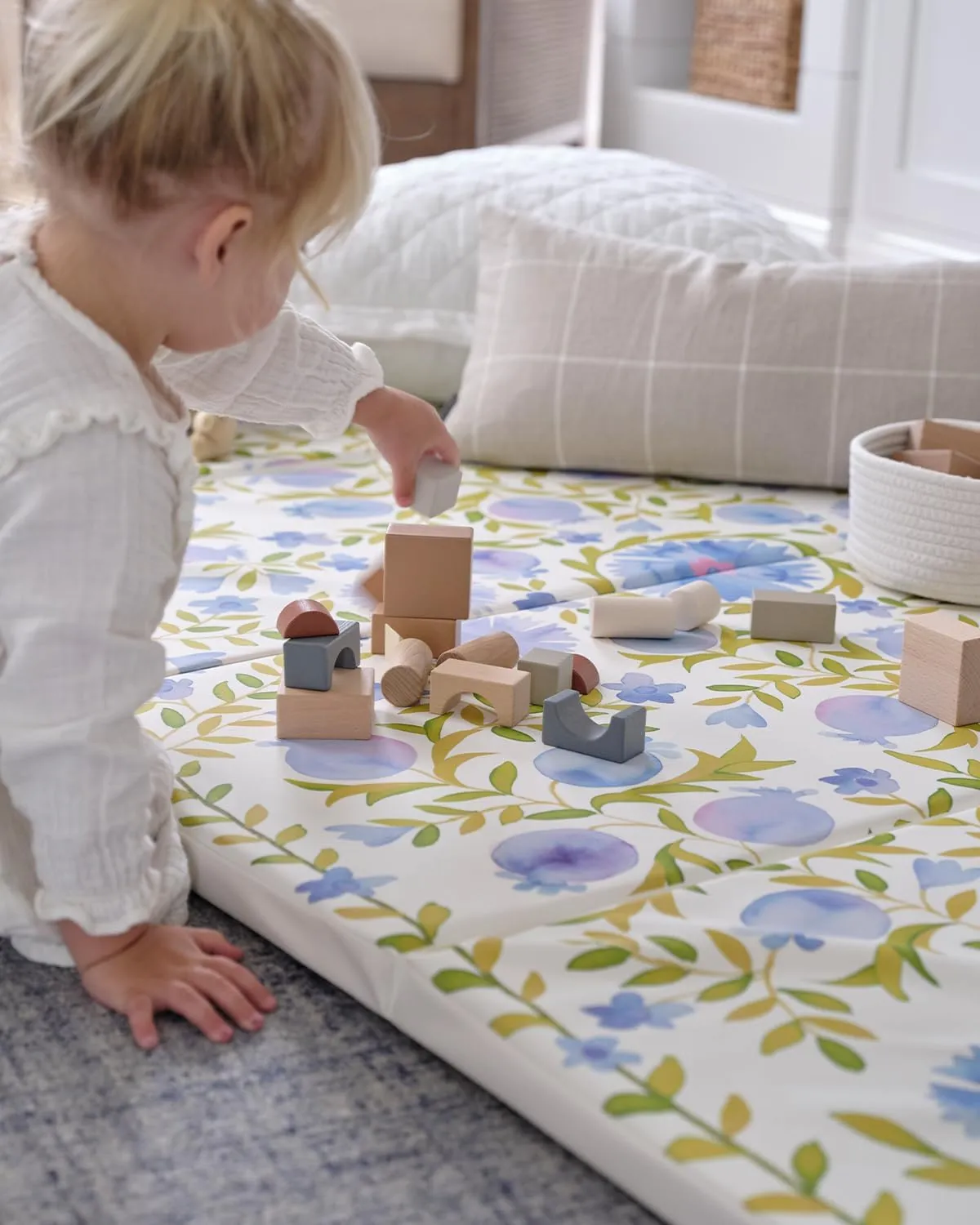 Foldable Baby Tumbling Mat – Padded Baby Play Mat for Floor | Memory Foam Play Mat for Baby | Foldable Kids Play Mat | Durable, Stylish, and Cushioned Design