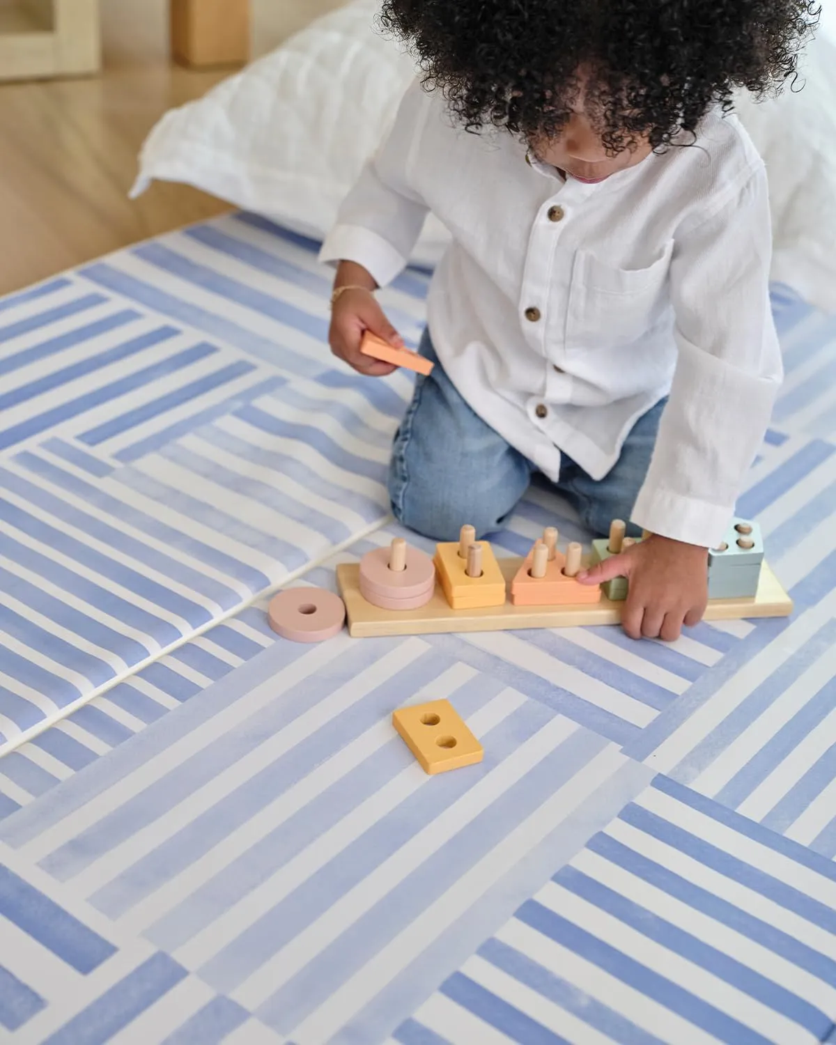 Foldable Baby Tumbling Mat – Padded Baby Play Mat for Floor | Memory Foam Play Mat for Baby | Foldable Kids Play Mat | Durable, Stylish, and Cushioned Design