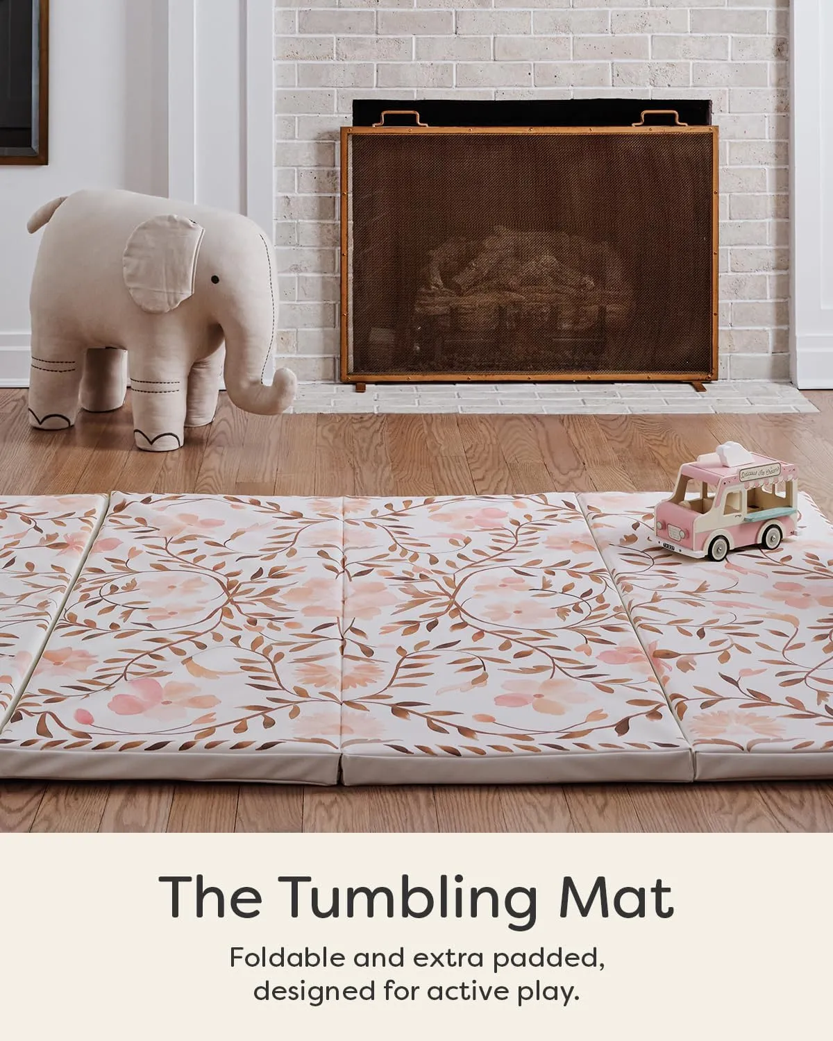 Foldable Baby Tumbling Mat – Padded Baby Play Mat for Floor | Memory Foam Play Mat for Baby | Foldable Kids Play Mat | Durable, Stylish, and Cushioned Design
