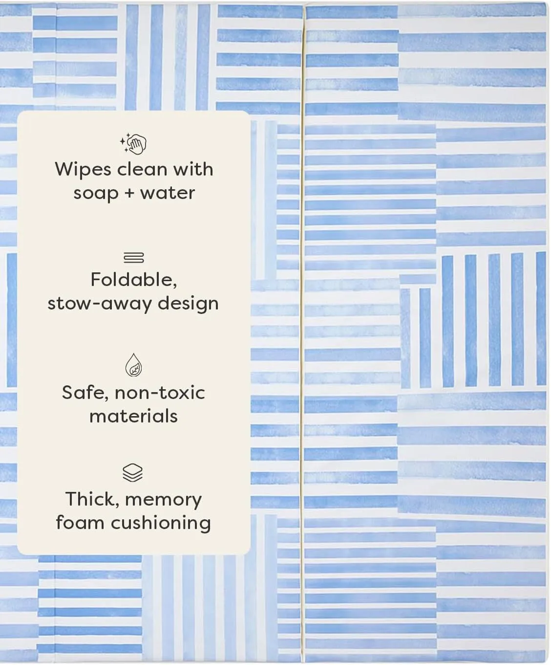 Foldable Baby Tumbling Mat – Padded Baby Play Mat for Floor | Memory Foam Play Mat for Baby | Foldable Kids Play Mat | Durable, Stylish, and Cushioned Design