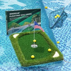 Foldable Chipping Net & Floating Green, Indoor Golf Practice Chipping Target, Backyard Golf Game & Gifts