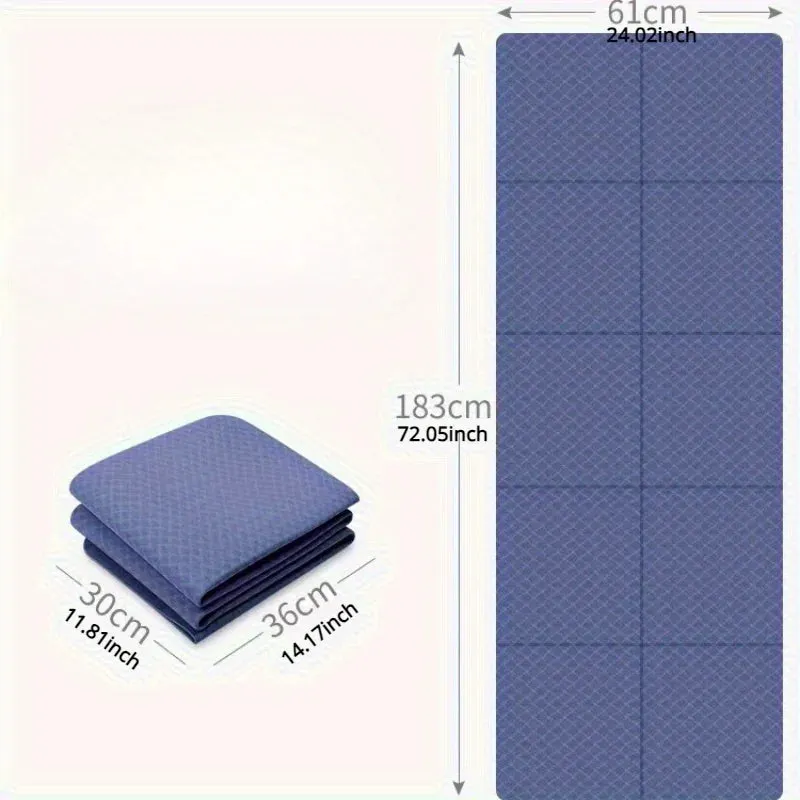 Foldable Eco-Friendly Yoga Mat for Fitness and Dance