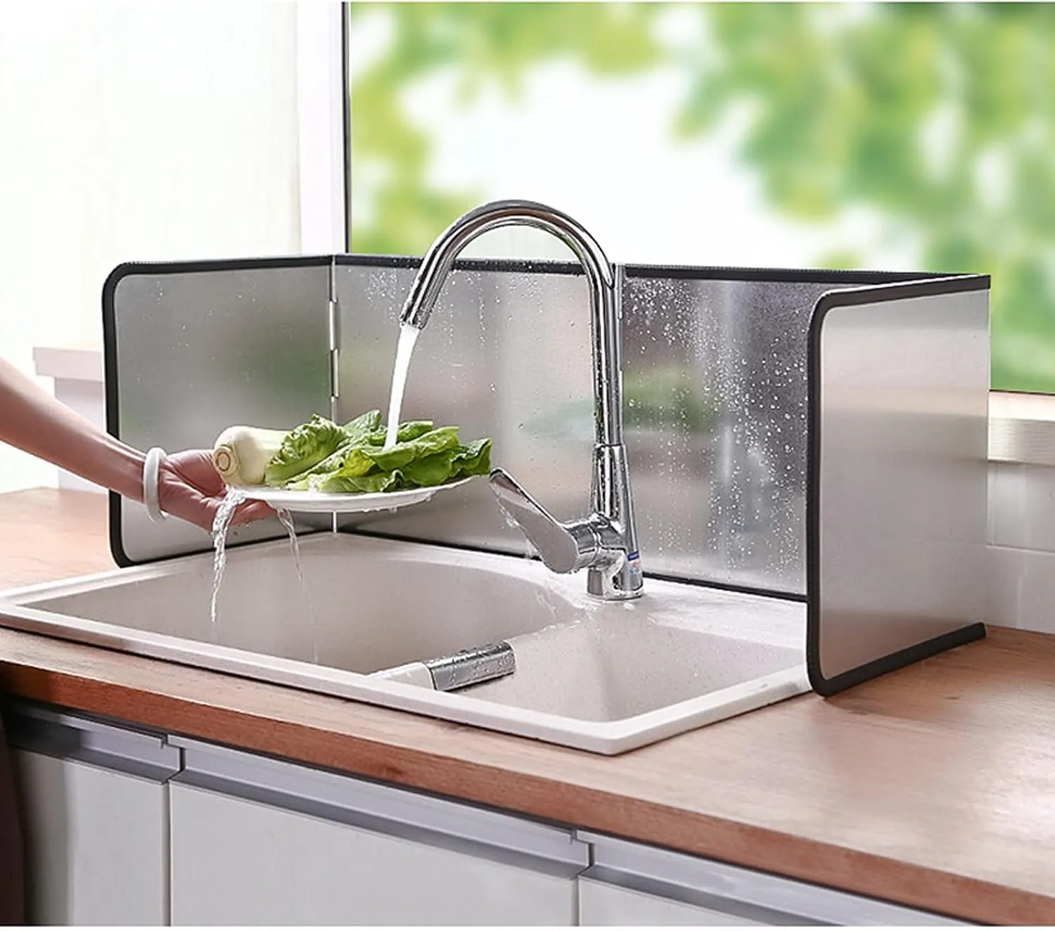 Foldable Stove Splatter Guard Grease Shield Nonstick Oil Stove Splash Guard Cooking Splatter Screen Kitchen Backsplash Protector For Stove Top Wall Gas Range Frying Pan Camping