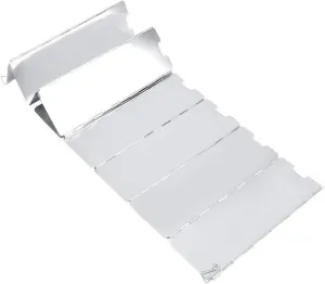 Foldable Stove Windshield for Outdoor Camping Cooking Picnic BBQ Gas Stove Aluminium Alloy Wind Screen Camping Equipment(10 Plates)