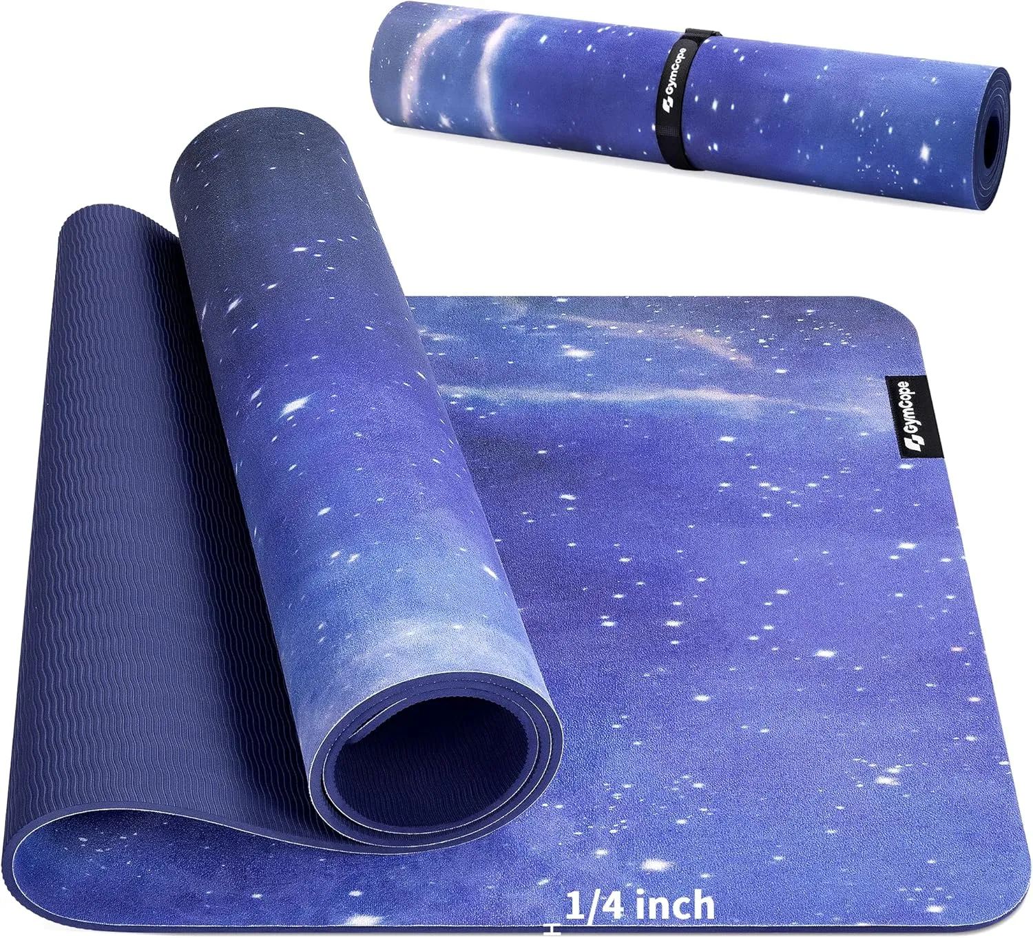 Foldable Yoga Mat for Travel, 68"x24" Folding Travel Gym Mat for Women Yoga Studio, Packable and Portable Pilates Mat with Storage Bag Easy to Carry, Lightweight Travel Workout Mat, 2mm/4mm