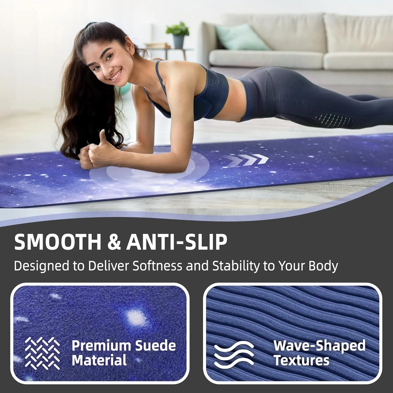 Foldable Yoga Mat for Travel, 68"x24" Folding Travel Gym Mat for Women Yoga Studio, Packable and Portable Pilates Mat with Storage Bag Easy to Carry, Lightweight Travel Workout Mat, 2mm/4mm