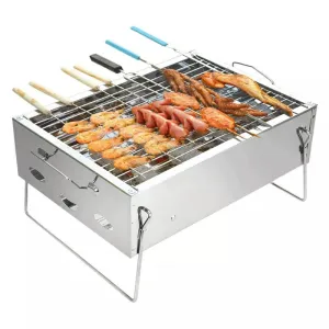 Folding BBQ Barbecue Grill Portable Charcoal Stove for Camping Garden