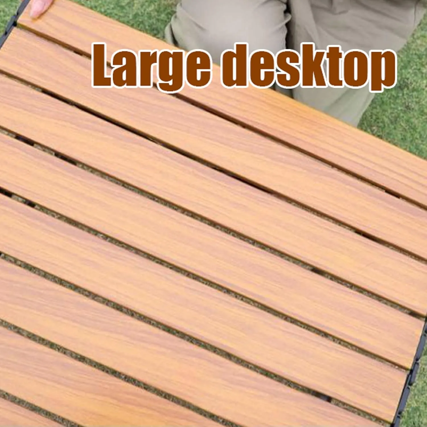 Folding Bea Picnic Tables Collapsible Backpack Lawn air Camping Folding air and Table Set with Roll up Carbon Steel Table Top for More People Party