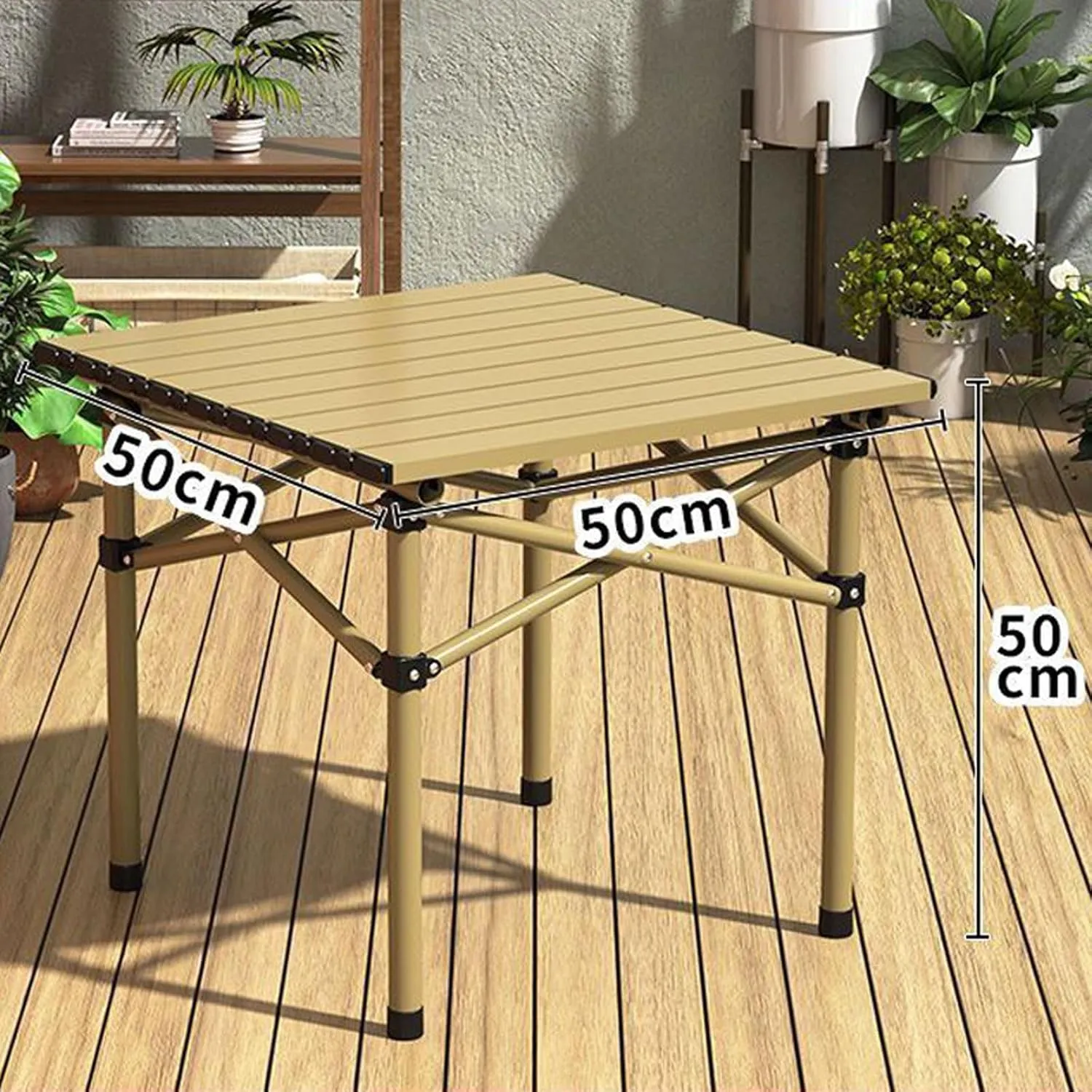 Folding Bea Picnic Tables Collapsible Backpack Lawn air Camping Folding air and Table Set with Roll up Carbon Steel Table Top for More People Party