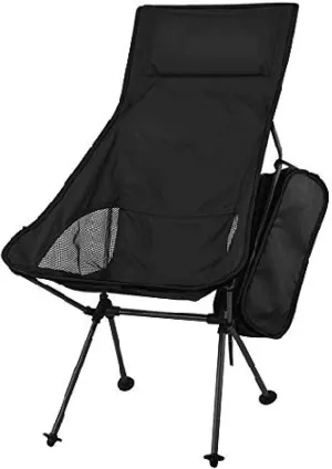 Folding Camping Chair Fishing Stool Portable Compact Ultralight Foldable Heavy Duty Outdoor BBQ Picnic Garden Beach with Comfortable Carry Bag