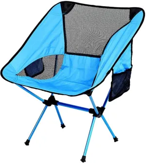 Folding Camping Chair, Portable Fishing Chair, Hiking Chairs with Breathable Mesh for Hiker, Beach, Picnic, Garden, BBQ, 680x530mm,