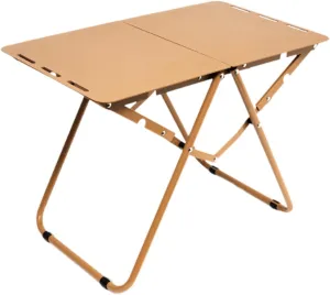 Folding Camping Table Picnic Table Easy for Storage Aluminum Alloy Compact for 1-2 Persons Fold up Camp Dining Table for BBQ