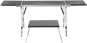 Folding IGT Camping Table, Portable Outdoor IGT Cook System, Ultralight Stainless Steel Camp Table with Carry Bag for Car Camping Picnic RV Trip Patio Backyard BBQ