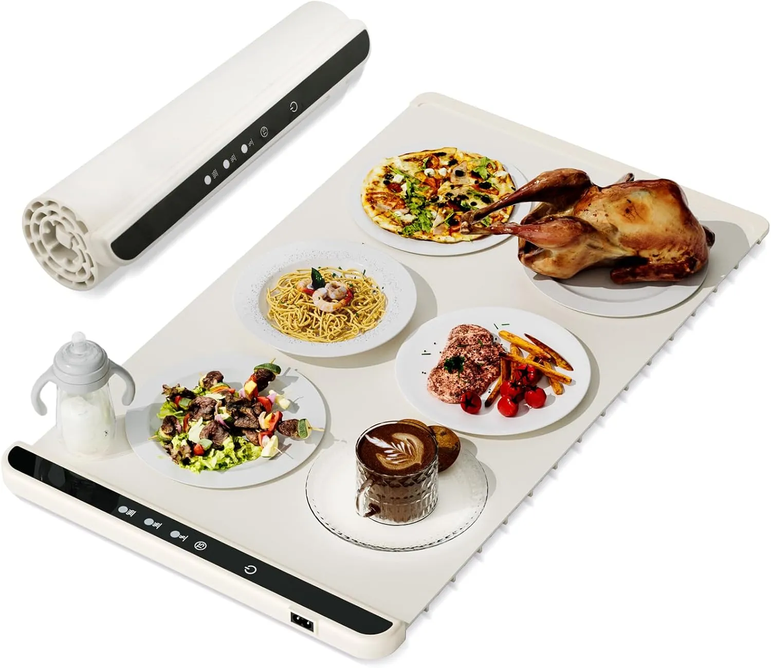 Food Warming Mat for Food Warmers for Parties Buffet Servers and Warmers, Electric Warming Trays for Buffets Party, Portable Food Warmers for Food Trays Buffet Warmer Rollable & Portable Food Warmer