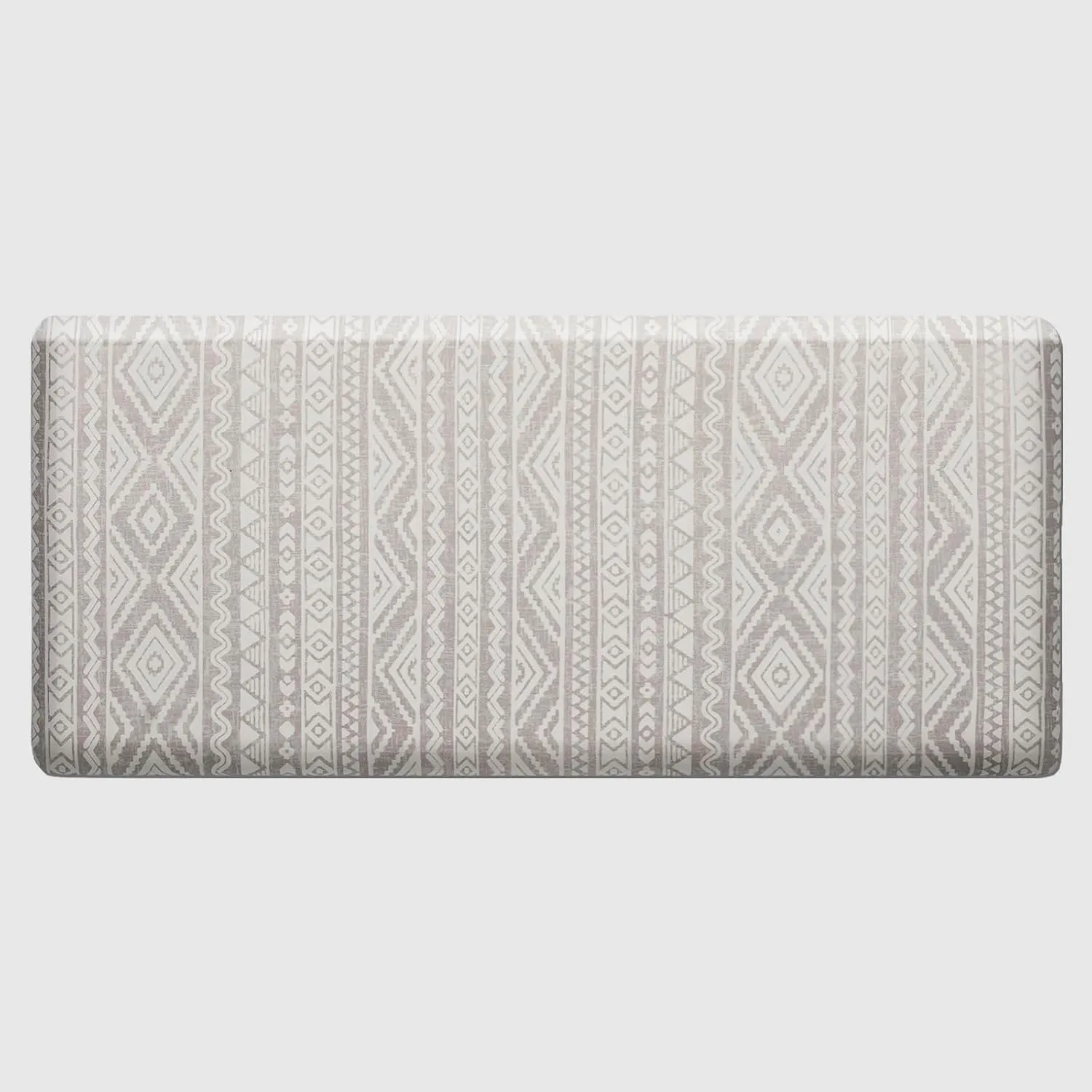 FRESHMINT Boho Kitchen Mat 0.47" Thick Anti-Fatigue Cushioned Kitchen Mats 17.3"x39" for Floor, Waterproof Non Slip Comfort Standing Mat Kitchen Rug for Kitchen Decor Sink Office, Oatmeal Beige