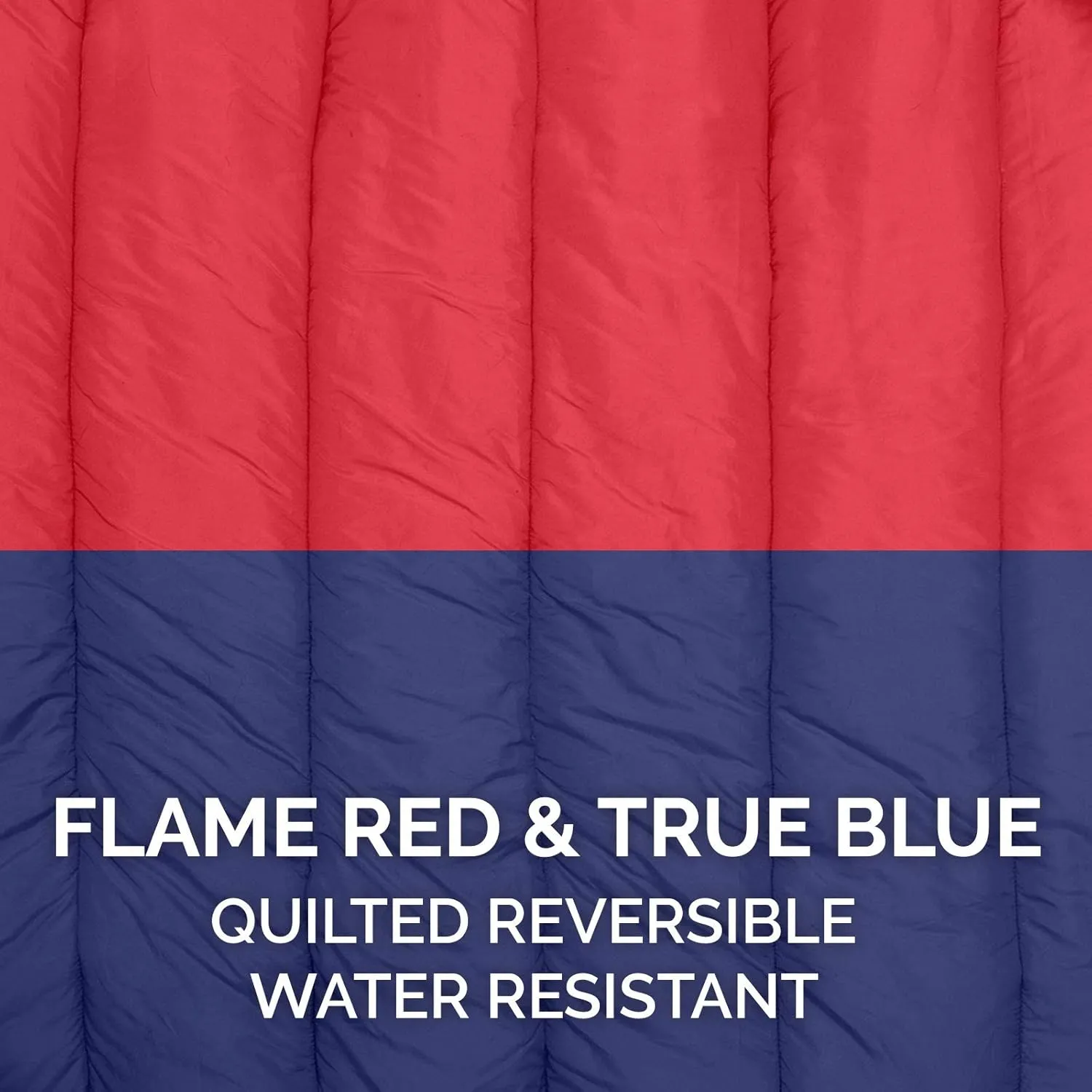 Furhaven Outdoor Travel Dog Bed for Small Dogs w/ Carry Bag, Washable & Foldable, Great for Crates & Kennels - Trail Pup Travel Pillow Mat w/ Stuff Sack Bag - Flame Red/True Blue, Small