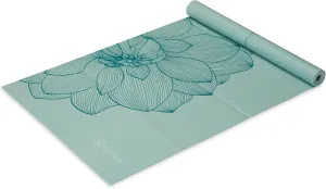 Gaiam Yoga Mat - Folding Travel Fitness & Exercise Mat - Foldable Yoga Mat for All Types of Yoga, Pilates & Floor Workouts (68"L x 24"W x 2mm Thick)
