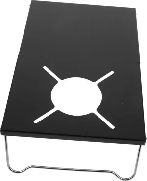 GALPADA Grill Table Outdoor Burner Stove Stand Bracket Portable Grill Grid for Camping