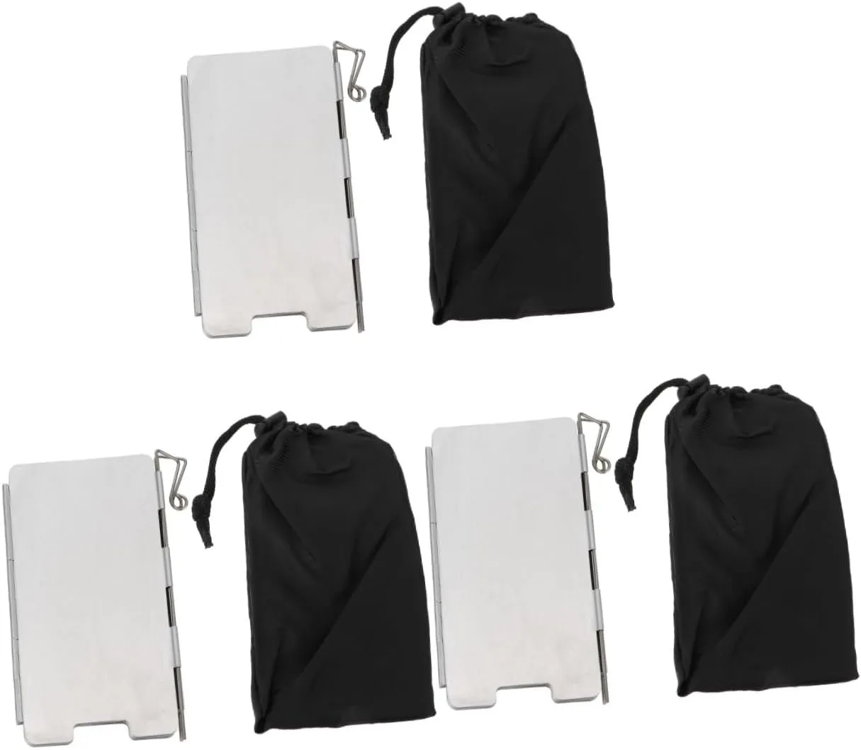 GALPADA Windshield Camp Stove Windscreen Cooking Portable Foldable Windscreens Shade Outdoor Folding Wind Screen