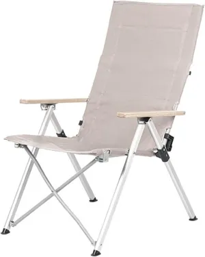 GaRcan Outdoor Camping Chair Folding Four-Speed Adjustable Long Chair Office Nap Recliner Picnic Beach Relaxation Chair (A)