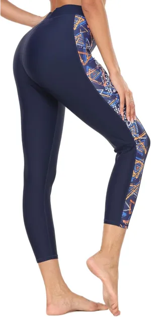 GEEK LIGHTING Swim Pants for Women Surfing Leggings SPF Swimming Tights Rash Guard Water Wetsuit Dive Kayaking Pants