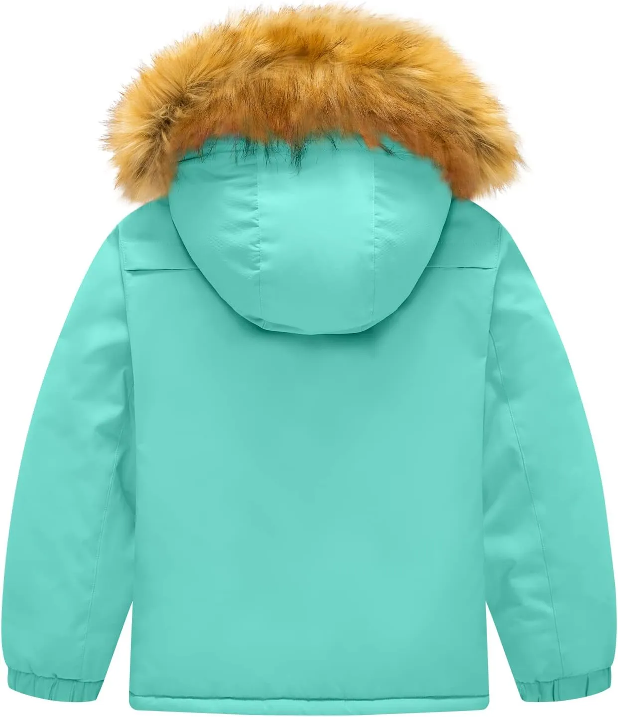 GEMYSE Girl's Winter Waterproof Ski Snow Jacket Fleece Windproof Jacket with Hood