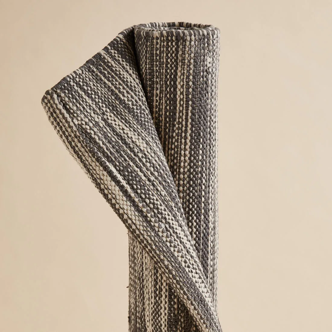 Gentle Yoga Cotton Mat/Over-Mat 183 cm ⨯ 68 cm ⨯4 mm - Mottled Grey