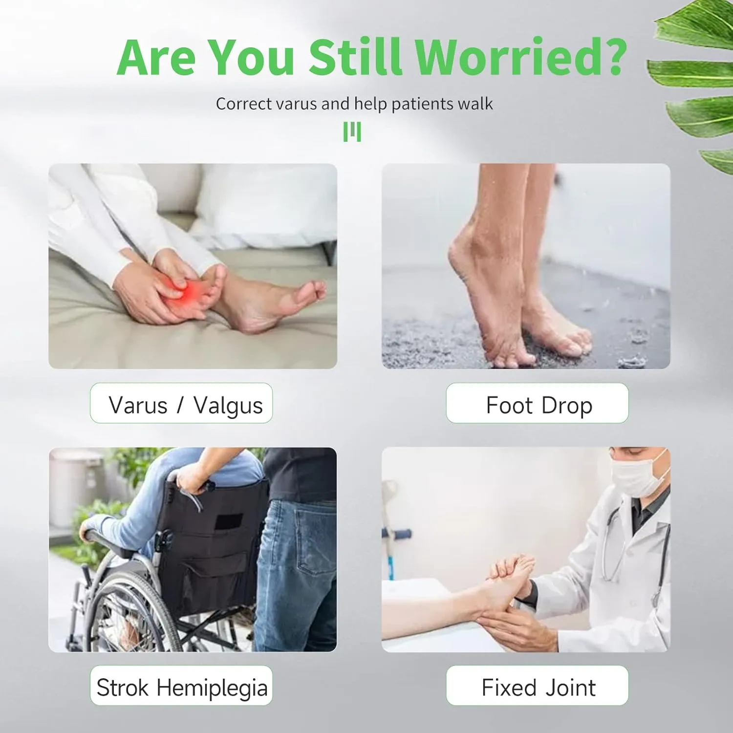 GHORTHOUD AFO Foot Drop Brace Splint Ankle Foot Orthosis Walking with Shoes or Sleeping for Stroke Hemiplegia (S-Right-Comfort)
