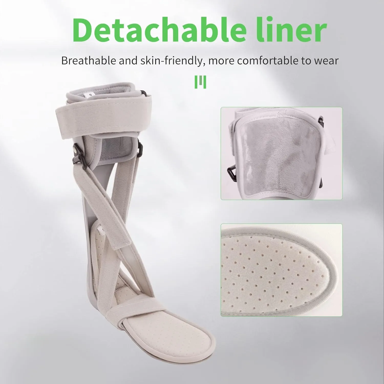 GHORTHOUD AFO Foot Drop Brace Splint Ankle Foot Orthosis Walking with Shoes or Sleeping for Stroke Hemiplegia (S-Right-Comfort)