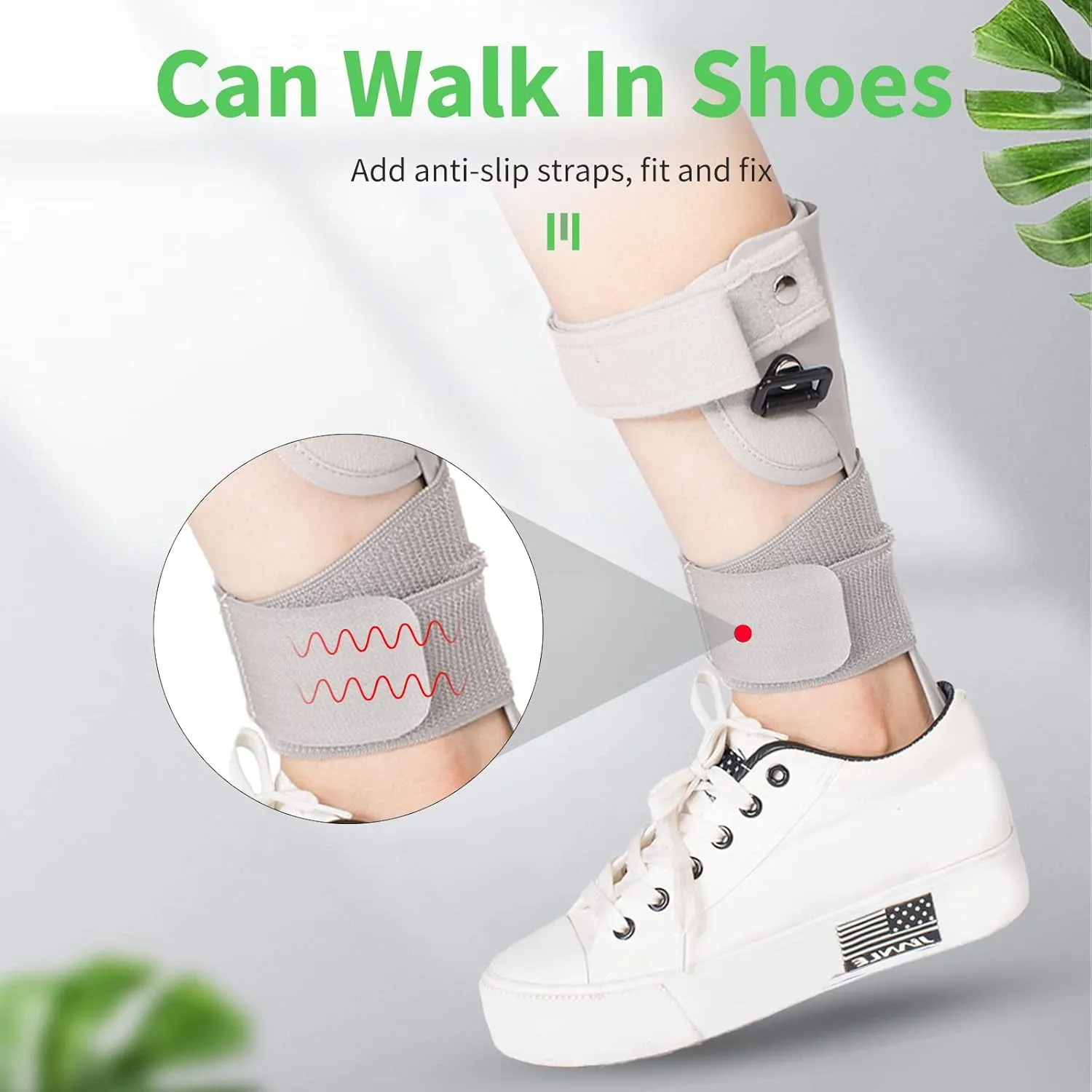 GHORTHOUD AFO Foot Drop Brace Splint Ankle Foot Orthosis Walking with Shoes or Sleeping for Stroke Hemiplegia (S-Right-Comfort)