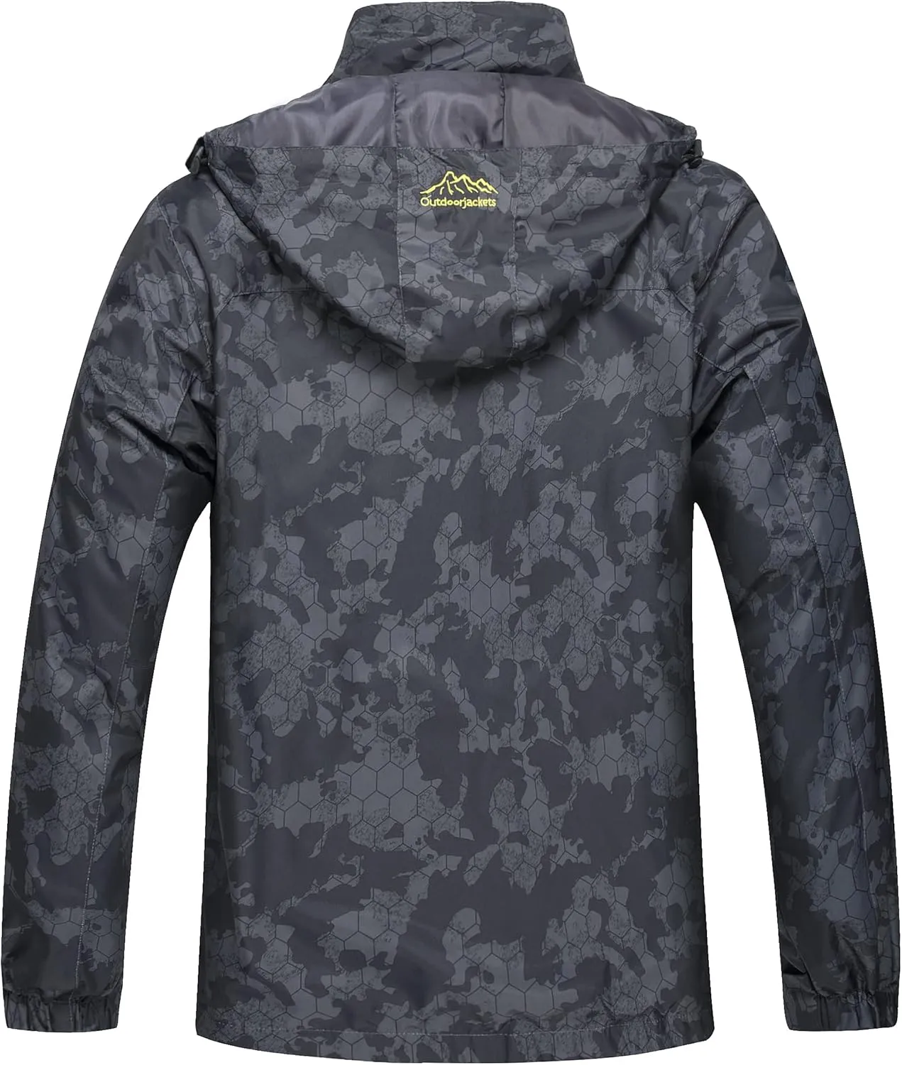 GIISAM Mens Windproof Jacket Waterproof Lightweight Mountain Sport Jacket for Men Hooded Windbreaker Raincoat