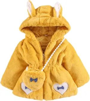 Girls Trench Coat Coats Winter Up Zip Clothes Bag Kids Sleeve Warm Children Long Keep Hoodie Kids down Jackets Boys