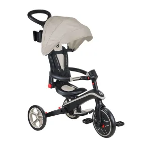 Globber Explorer Foldable 4 In 1 Trike - Taupe