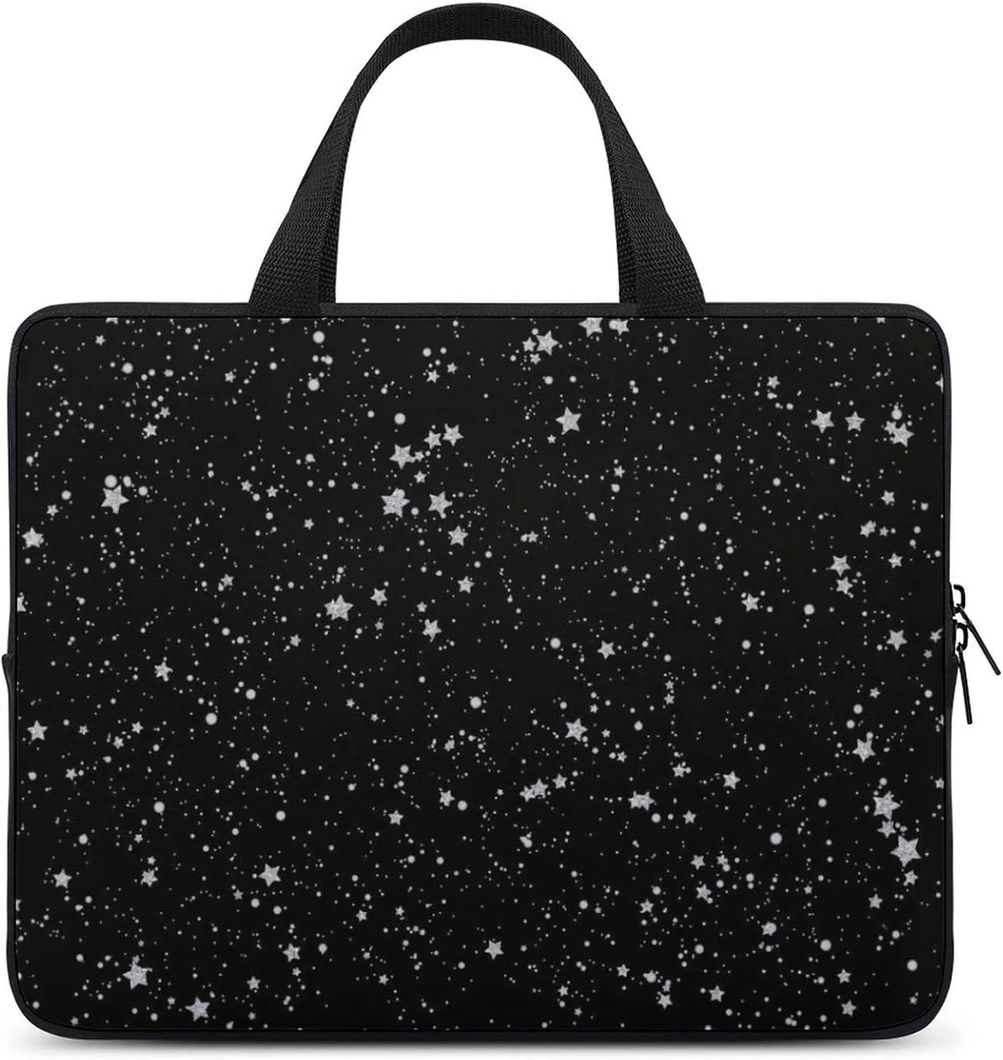Gold And Black Agate Stone Laptop Bag Waterproof Dustproof Crack Proof Large Capacity