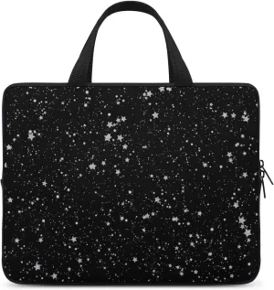 Gold And Black Agate Stone Laptop Bag Waterproof Dustproof Crack Proof Large Capacity