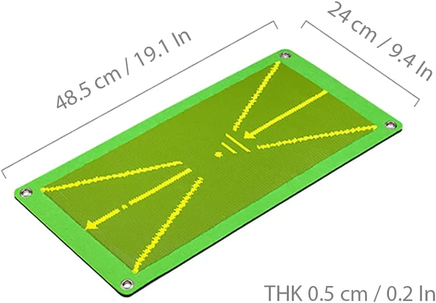 Golf Training Mat for Swing Detection Batting, Path Feedback Golf Swing Mat, Analysis Swing Path and Correct Hitting Posture Golf Practice Mats, Advanced Golf Training Aid for IndoorOutdoor