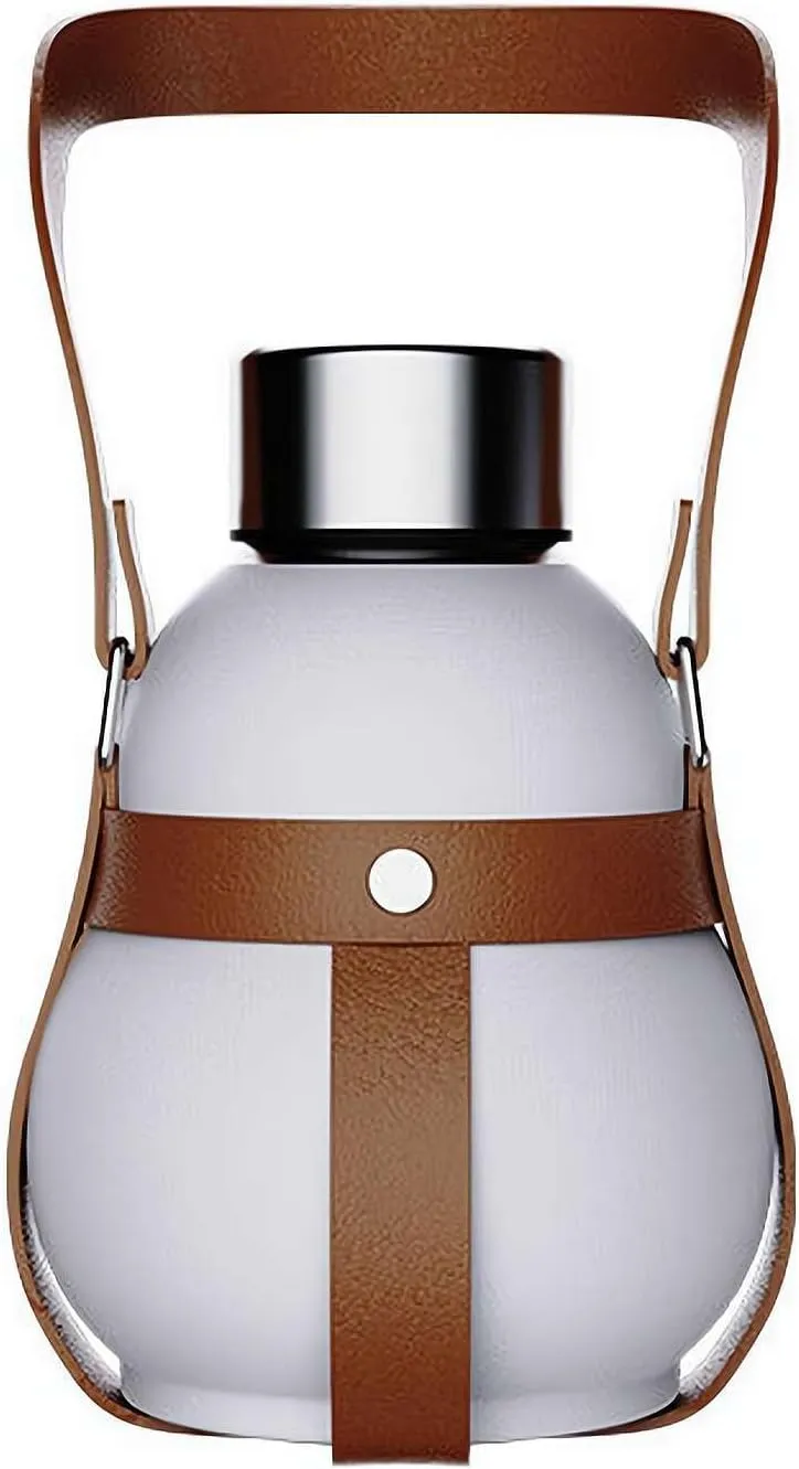 Gourd Water Bottle, Retro Style Gourd Sports Water Bottle, 316 Stainless Steel Winter Thermos Cup 280ml Travel Water Bottle, for Outdoor and Indoor, Valentine's Day Gifts (White)