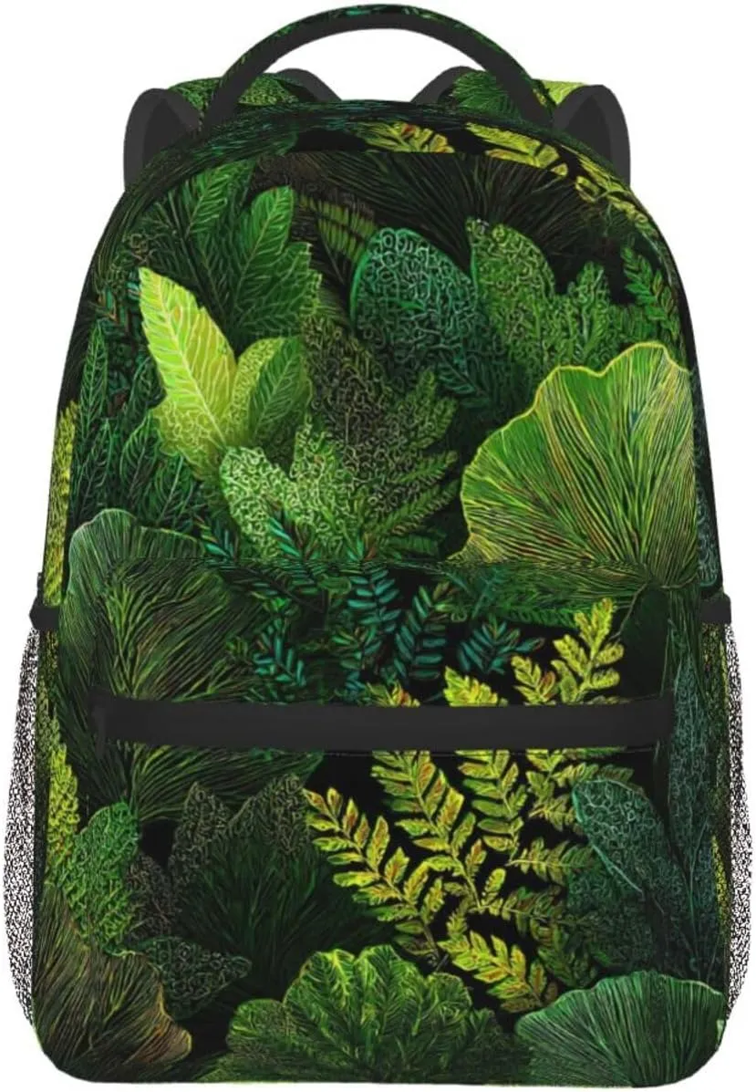 Green Plants Practical Backpack For Trekking Gift Men/Male