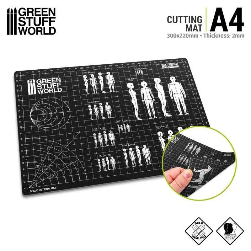 GREEN STUFF WORLD Scale Cutting Mat A4