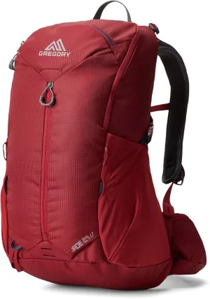 Gregory Jade 24L Women's Day Hiking Backpack, Ventilated Backpanel, Built-In Hydration Attachment for Bladder (Reservoir Not Included), One Size Fits All, Ruby Red