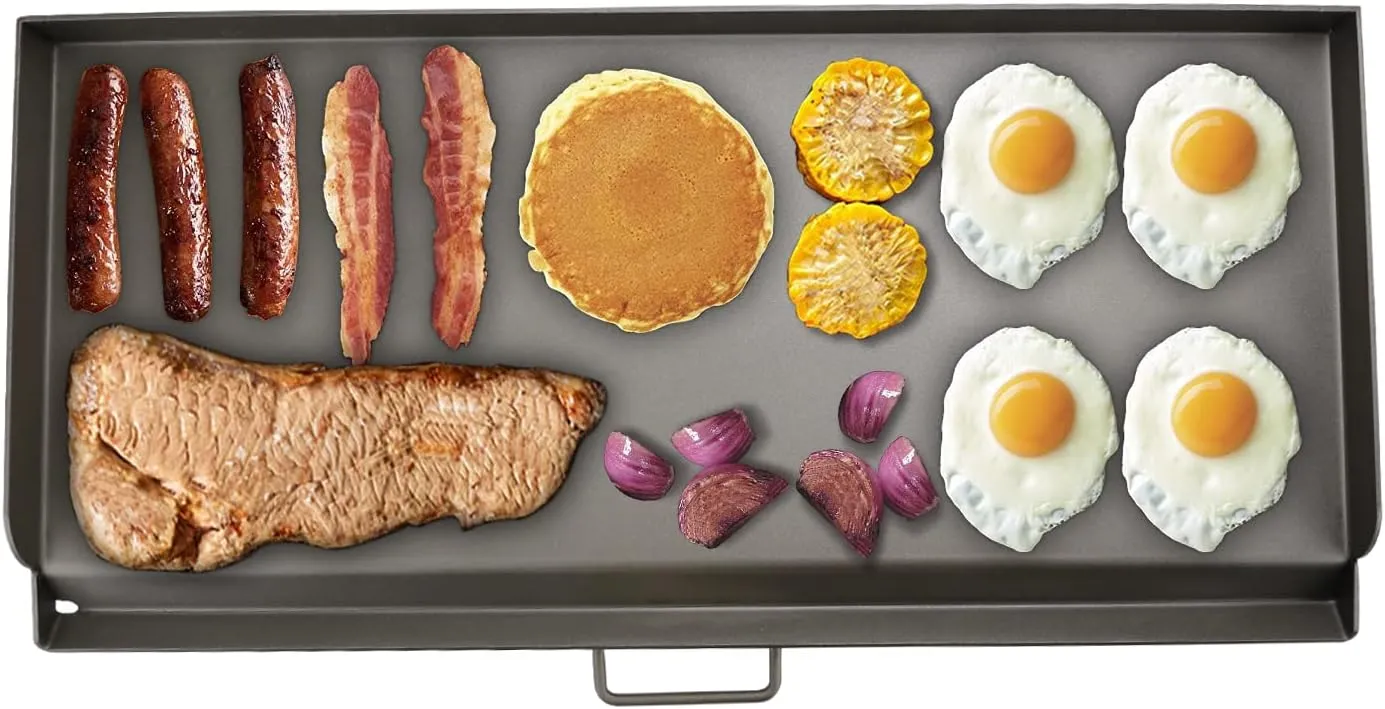 Griddle for Camp Chef 2 Burner Stove, Flat Top Griddle fits Camp Chef Accessories, 14 x 32'' Outdoor Cooking Systems