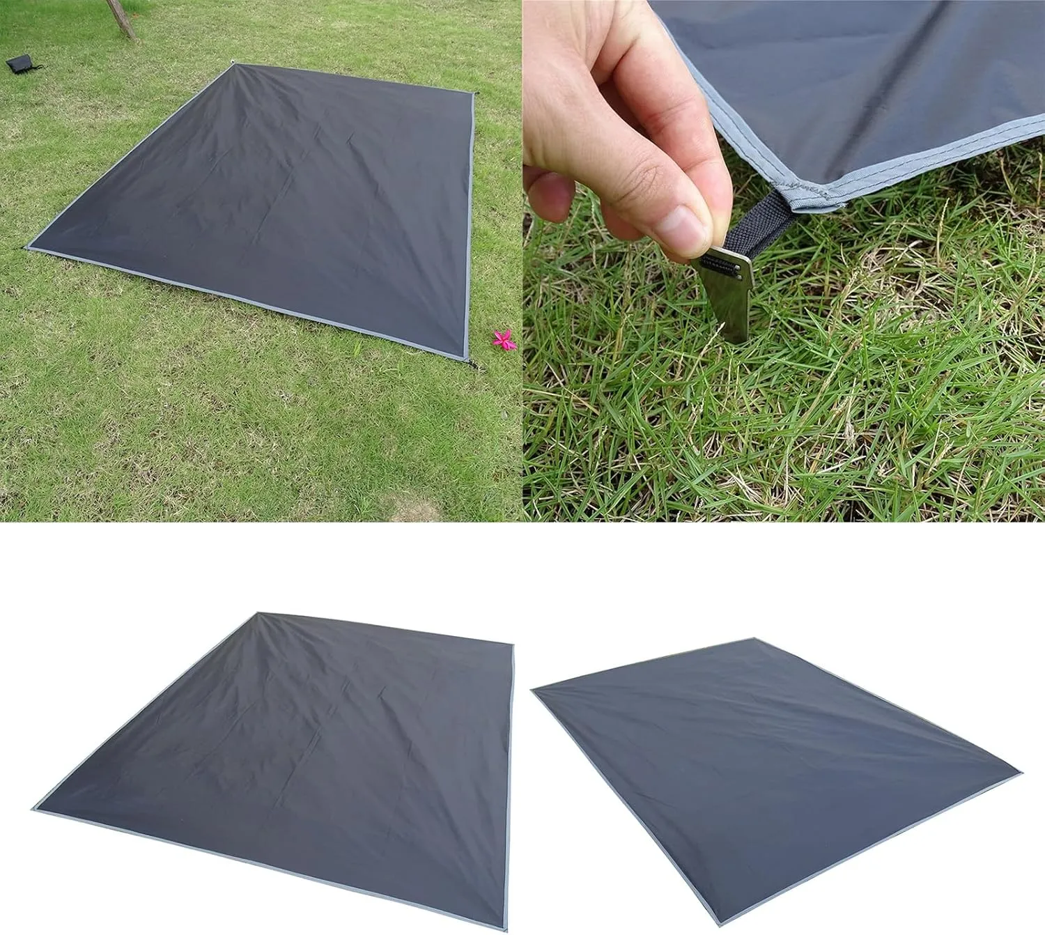 Ground Sheet for Camp Tent Tarp Outdoor Awnings Carpet Groundsheet Picnics Blanket Ground Sheet with Peg